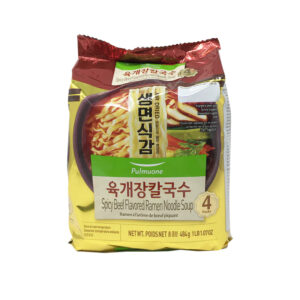 Non-fried Ramen-Spicy Beef Broth<br />육개장칼국수 120gx4